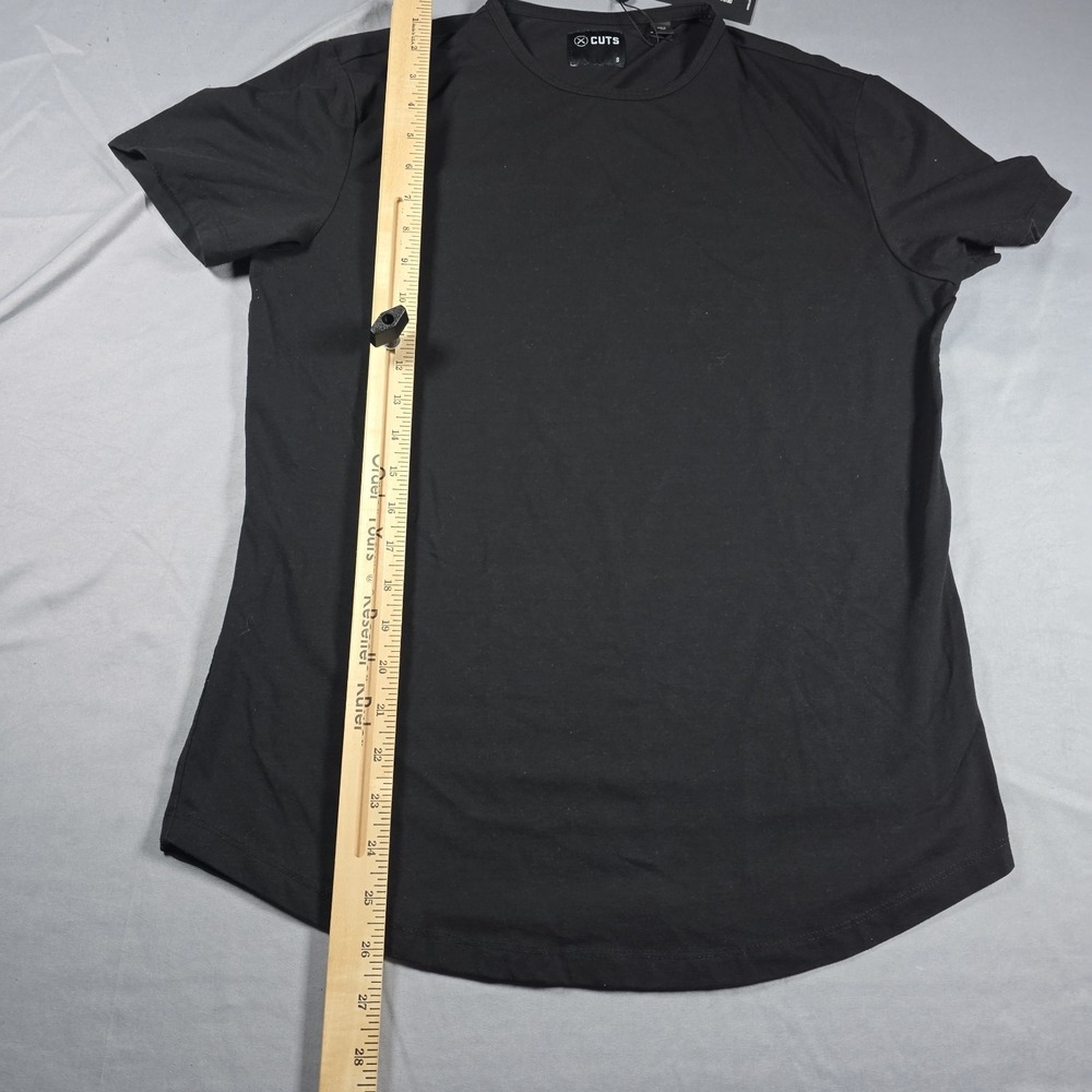 Cuts Men's AO Curve-Hem Tee, Black, size Small NWT - Picture 9 of 11